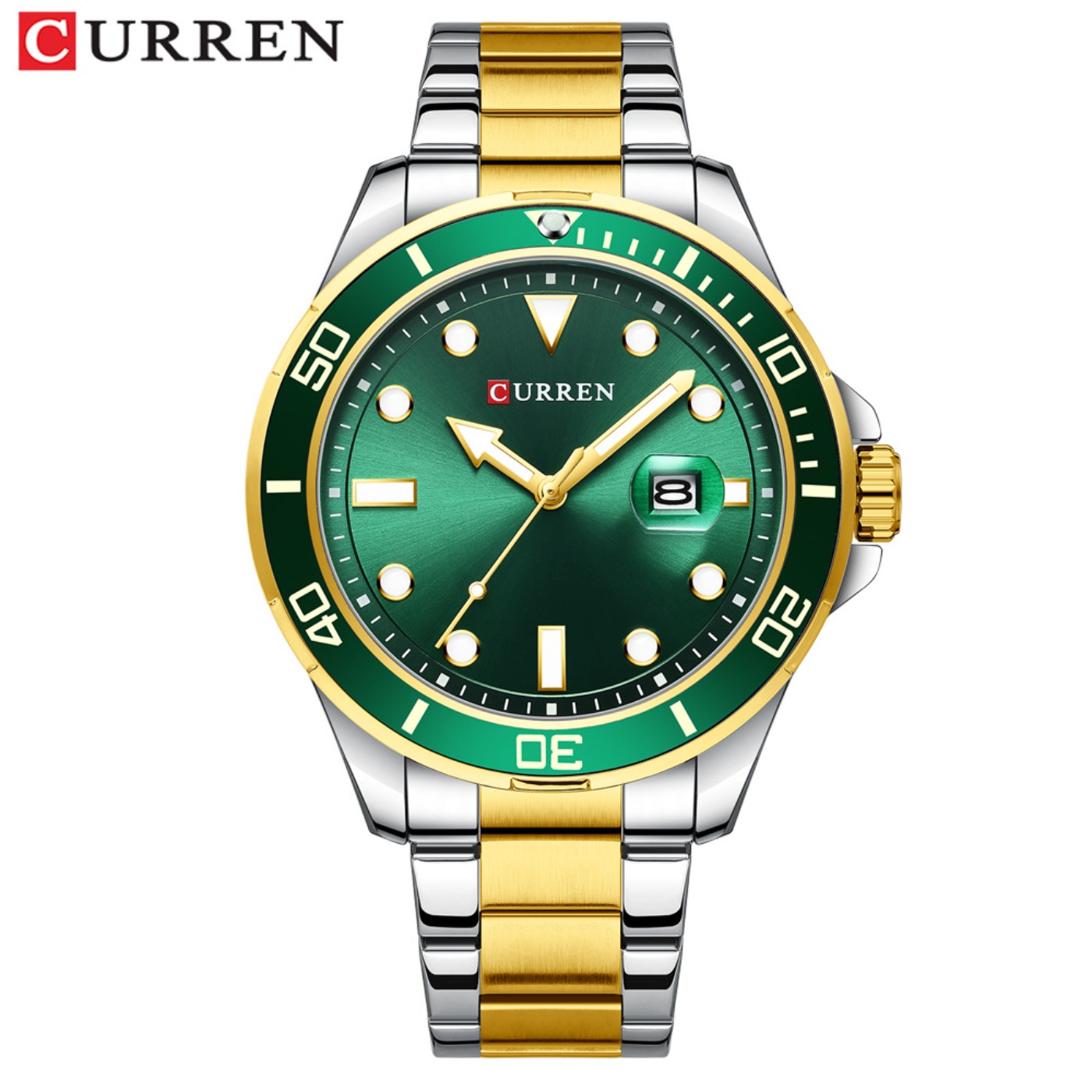 Luxury Watch Brand - CURREN Nuova Serie Green Water Ghost,