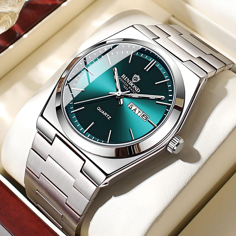 Luxury Watch Cartier - Orologio da uomo BINBOND originale, di