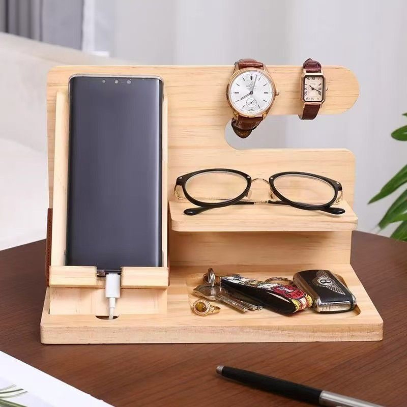 Luxury Watch House - Portaoggetti in legno di noce leggero