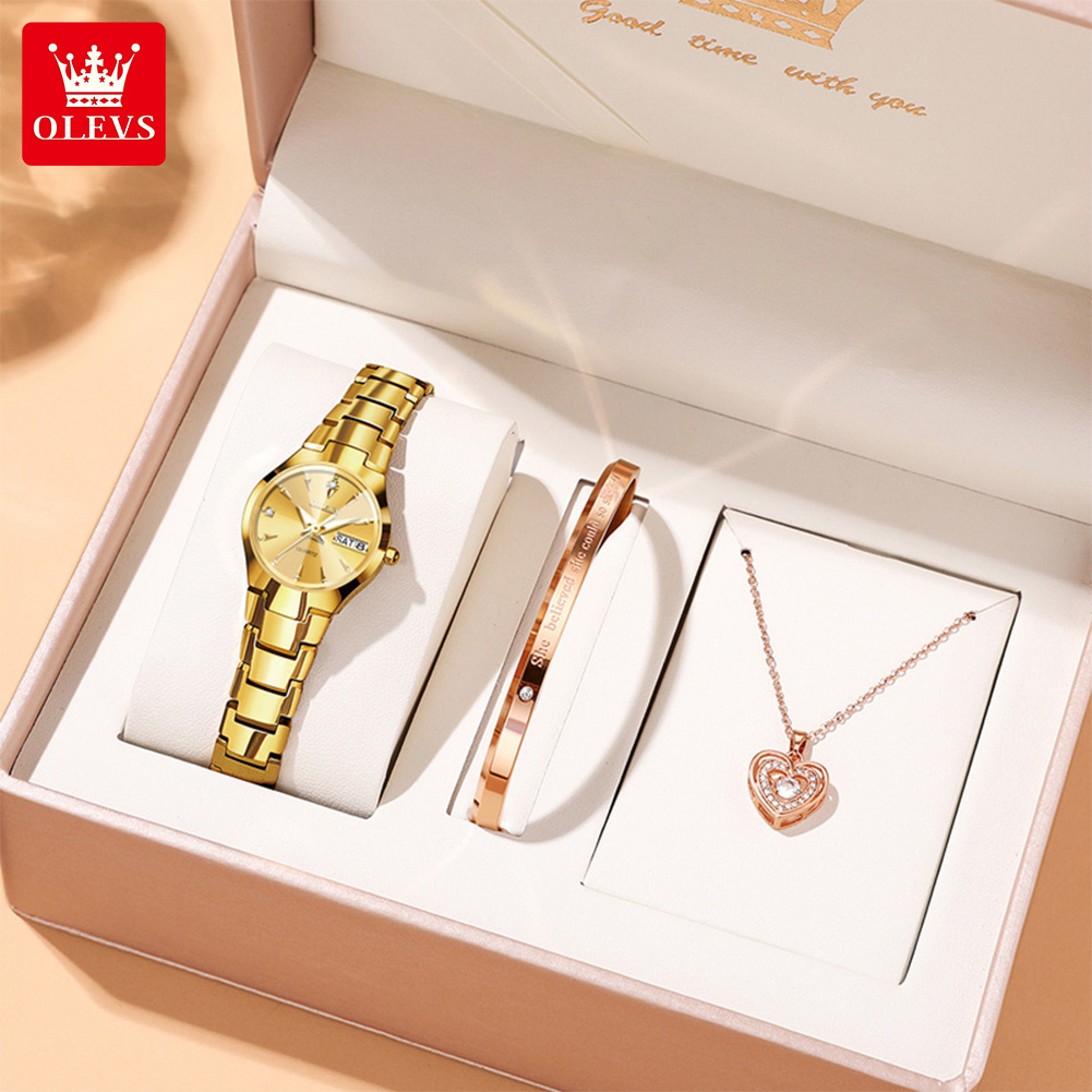 Luxury Watch With Bracelet - OLEVS Orologio da donna 8697 Orologi