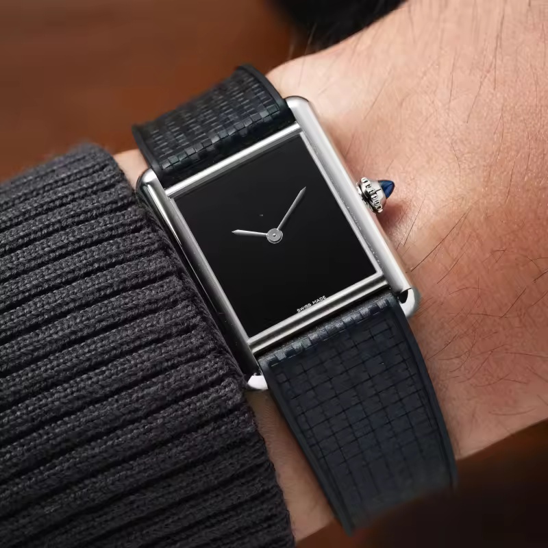 Luxury Watch Cartier - CTS FKM cinturino in gomma per