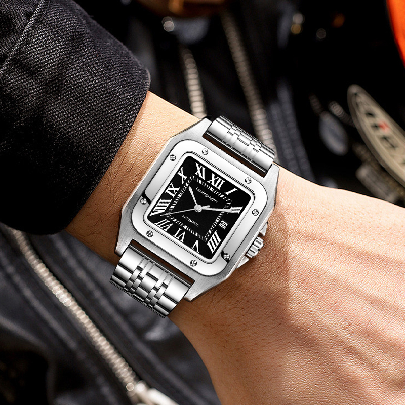 Luxury Watch Cartier - Orologio meccanico automatico quadrato di lusso
