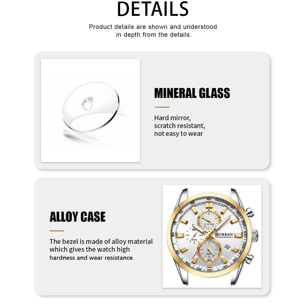 CURREN Cronografo di moda di l - Luxury Watch Audemars Piguet recensione e prezzo
