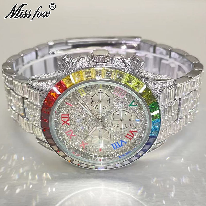 MISSFOX Luxury Iced Watch For  - Luxury Watch Manufacturers recensione e prezzo
