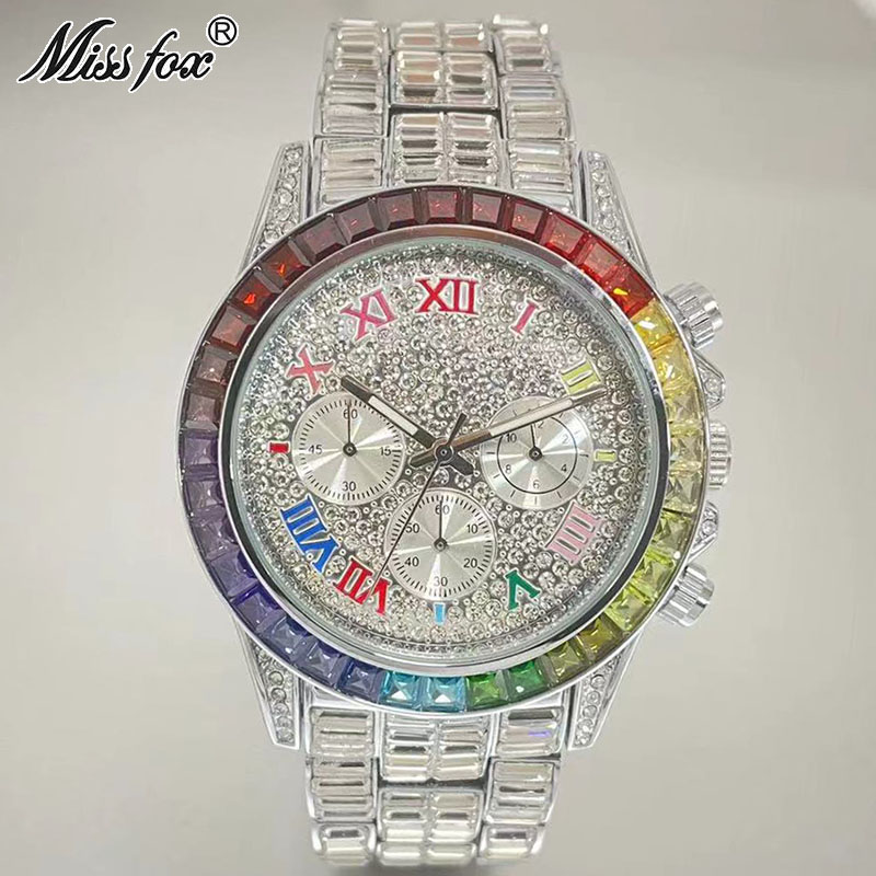 MISSFOX Luxury Iced Watch For  - Luxury Watch Manufacturers recensione e prezzo