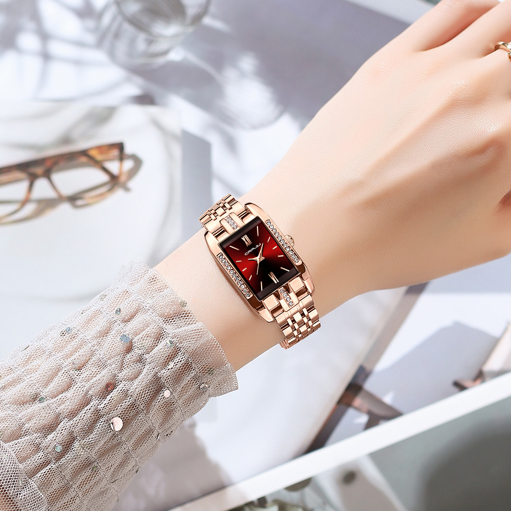 CRRJU Orologio quadrato di lus - Luxury Watch Lady recensione e prezzo