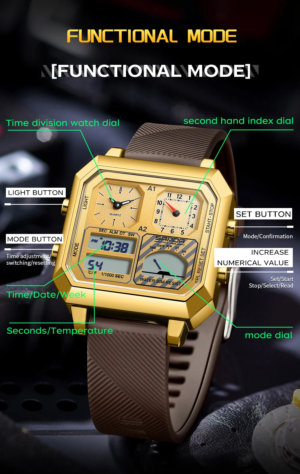 SANDA Top Brand 6210 orologio  - Luxury Watch Shop recensione e prezzo